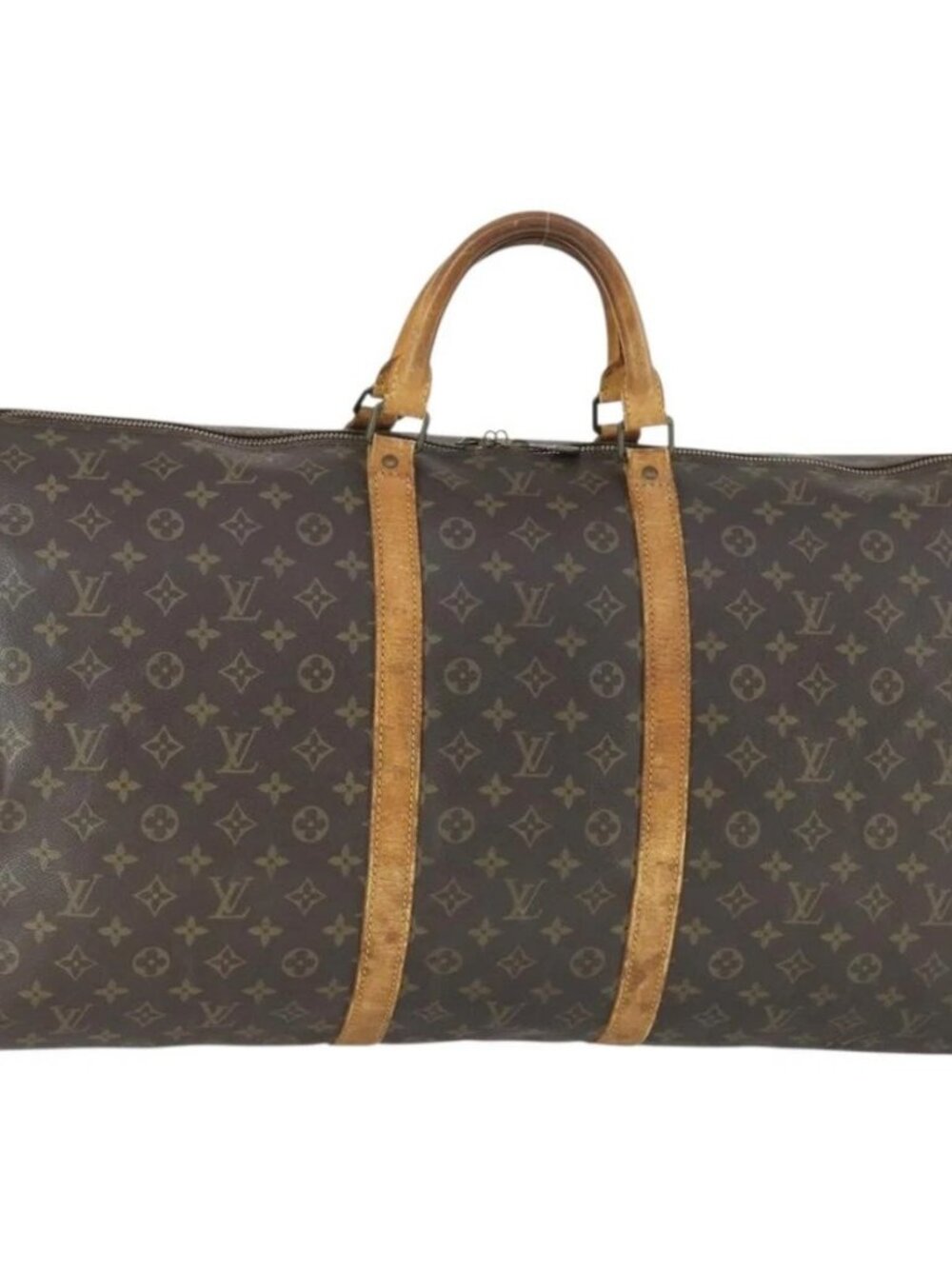 LOUIS VUITTON Monogram Keepall 60 Boston Bag M41422 LV Auth 163458 - Picture 2 of 16